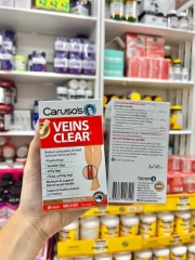 VIÊN UỐNG - KEM GIẢM ĐAU  HỖ TRỢ SUY GIÃN TĨNH MẠCH CARUSOS VEINS CLEAR CỦA ÚC