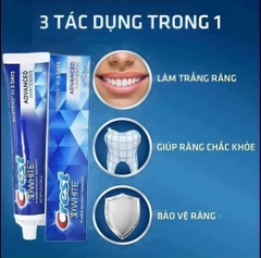KEM ĐÁNH RĂNG CREST 3D WHITE ADVANCED TRIPLE WHITENING 158GR