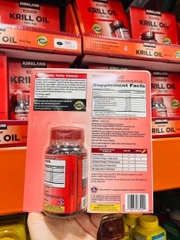 VIÊN UỐNG DẦU NHUYỄN THỂ CHỐNG LÃO HOÁ KRILL OIL KIRLAND SIGNATURE 500MG 160 VIÊN