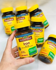 VIÊN UỐNG BỔ  SẮT IRON 65MG 365 VIÊN CỦA MỸ