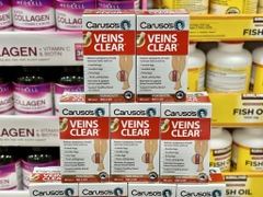 VIÊN UỐNG - KEM GIẢM ĐAU  HỖ TRỢ SUY GIÃN TĨNH MẠCH CARUSOS VEINS CLEAR CỦA ÚC