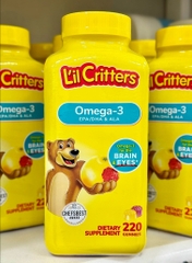 KẸO GẤU BỔ SUNG DHA L'IL CRITTERS OMEGA 3