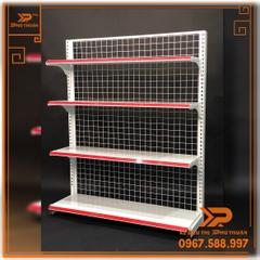 Kệ Siêu Thị Áp tường (1 Mặt) - Dài 120 x Rộng 35 x Cao 150 x 4 tầng