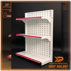 Kệ Tole Lỗ Áp Tường (1 Mặt) - Dài 90 x Rộng 35 x Cao 120 x 3 Tầng