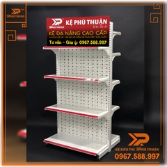 Kệ Tole Lỗ Giữa Nhà (2 Mặt) - Dài 90 x Rộng 70 x Cao 180 x 5 Tầng x 2 Mặt