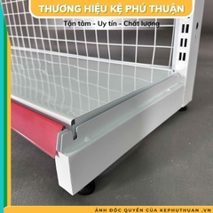 Kệ Siêu Thị Giữa Nhà (2 Mặt) - Dài 90 x Rộng 70 x Cao 180 x 5 Tầng x 2 Mặt