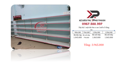 [ Miễn Phí Lắp Đèn ] Dãy Kệ Áp Tường ( 1 Mặt ) Dài 4m x Cao 1m8 x 5 Tầng