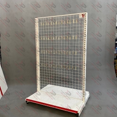 Kệ Móc Lưới Đôi (2 Mặt) Dài 90 x Rộng 70 x Cao 150 x 1 Tầng x 56 Móc Lưới 20cm