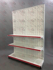 Kệ Móc Tole Đơn (1 Mặt) Dài 120 x Rộng 35 x Cao 180 x 3 Tầng x 30 Móc Tole 20cm