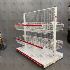 Kệ Rổ Mì ( 2 Mặt )- Dài 120 x Rộng 35 x Cao 120