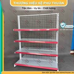 Kệ Siêu Thị Giữa Nhà (2 Mặt) - Dài 120 x Rộng 70 x Cao 150 x 4 Ttầng x 2 Mặt