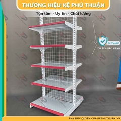 Kệ Siêu Thị Giữa Nhà (2 Mặt) - Dài 70 x Rộng 70 x Cao 180 x 5 Tầng x 2 Mặt