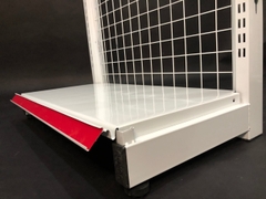 Kệ Lưng Lưới Đa Năng (1 Mặt) Dài 120 x Rộng 35 x Cao 150 x 2 Tầng x 1 Rổ x 10 Móc Lưới 20cm