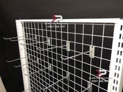 Kệ Móc Lưới Đôi (2 Mặt) Dài 120 x Rộng 70 x Cao 150 x 3 Tầng x 40 Móc Lưới 20cm