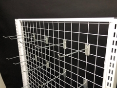 Kệ Lưng Lưới Đa Năng (1 Mặt) Dài 120 x Rộng 35 x Cao 150 x 1 Tầng x 2 Rổ x 10 Móc Lưới 20cm