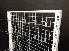 Kệ Lưng Lưới Đa Năng (1 Mặt) Dài 120 x Rộng 35 x Cao 150 x 2 Tầng x 1 Rổ x 10 Móc Lưới 20cm