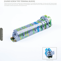 CLOSED SCREW TYPE EARTH TERMINAL BLOCKS