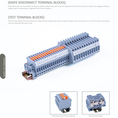 ACCESSORIES OF SCREW TYPE TERMINAL BLOCKS