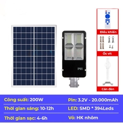 Đèn đường năng lượng mặt trời BlueSky CA-200, công suất 200W