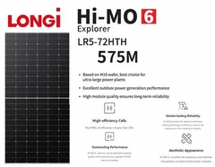 Pin LONGi 575W | Pin mặt trời LONGi Solar