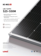 Tấm pin LONGi 535 Wp