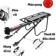 Gác baga xe đạp Thể Thao bền bỉ, giá rẻ và chắc chắn