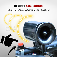 Còi xe đạp, xòi xe 6 âm thanh chống thấm nước