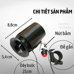 Còi xe đạp, xòi xe 6 âm thanh chống thấm nước