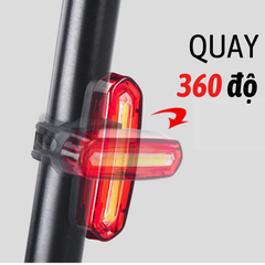 Đèn hậu xe đạp, đèn hậu 6 chế độ 600 MAH