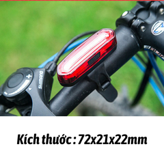 Đèn hậu xe đạp, đèn hậu 6 chế độ 600 MAH
