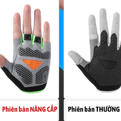 Găng tay đạp xe, găng tay hở ngón đàn hồi thoáng mát