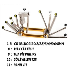 Bộ sửa chữa xe đạp đa năng BS02