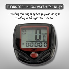 Đồng hồ đo tốc độ xe đạp thể thao đo quãng đường khi anh em đạp xe