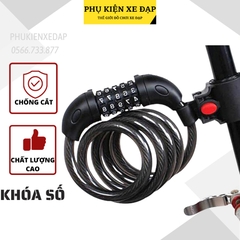 Khóa 5 số xe đạp bản to