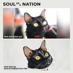 Dự án thêu pet mèo Đen