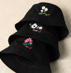 Dự án Nón bucket thêu Hoa theo yêu cầu