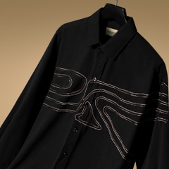 Áo Sơ Mi Thêu Ruy Băng Thủ Công - Ruộng Bậc Thang