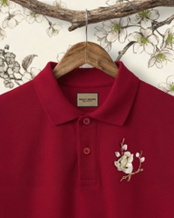 Áo Polo Thêu Ruy Băng Thủ Công - Mai Hoa Như Ý