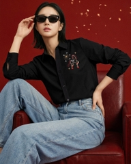 Áo Sơ Mi - Thêu Bính Ngọ Phồn Hoa