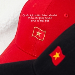 Nón Lưỡi Trai - Thêu Quốc Kỳ Việt Nam