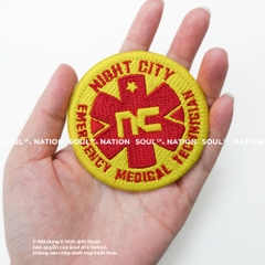 Patch thêu hình ôm viền NIGHT CITY theo yêu cầu