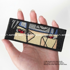 Patch thêu hình chữ nhật Đôi Mắt Anime Mẫu 1 theo yêu cầu