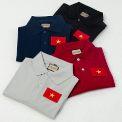 Áo Polo - Patch Thêu Lá Cờ Việt Nam