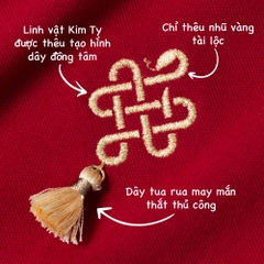 Áo Polo - Thêu Kim Tỵ Đồng Tâm