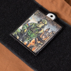 Dự án Patch thêu & in custom móc khoá theo yêu cầu velcro Người Lính