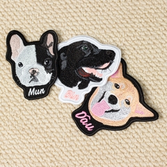 Dự án Patch thêu theo yêu cầu chân dung thú cưng 