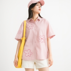 Áo Sơ Mi Tay Ngắn - Flower Pattern