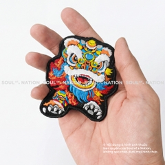 Patch thêu hình ôm viền Con Lân theo yêu cầu