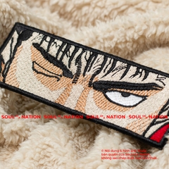 Patch thêu hình chữ nhật Đôi Mắt Anime Mẫu 2 theo yêu cầu