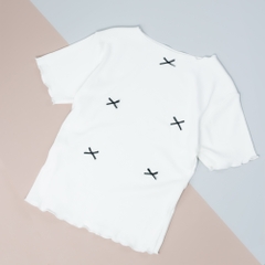 Áo Baby Tee Đính Nơ Freesize